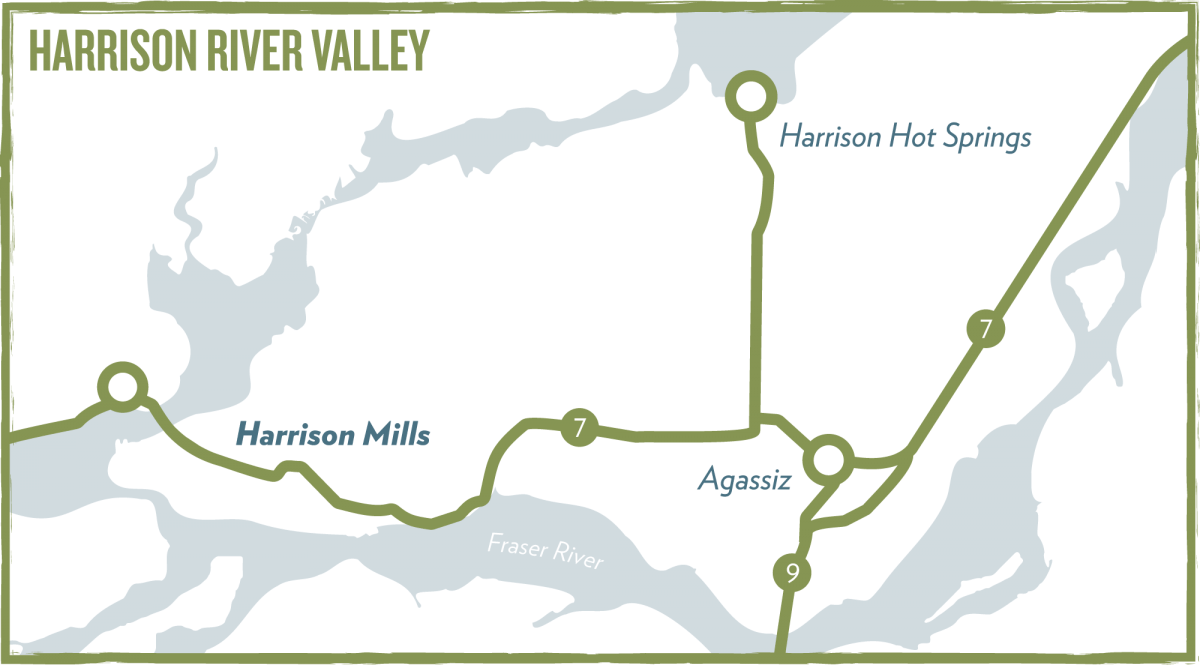 Map of Harrison Mills