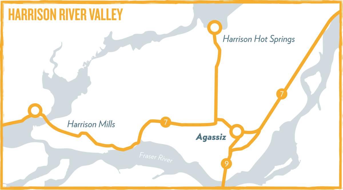 Map of Agassiz